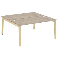 Рабочая станция, опоры - массив дерева глубиной 1635 мм ONIX WOOD