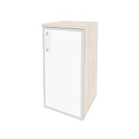 Шкаф со стеклом лакобель white в раме л/пр ONIX O.SU-3.2R/L White, O.SU-3.2R/R White