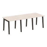 Стол переговорный (3 столешницы), опоры - массив дерева ONIX WOOD