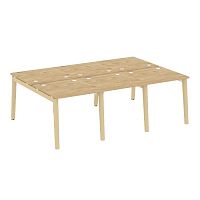 Рабочая станция, опоры - массив дерева глубиной 1635 мм ONIX WOOD