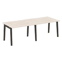 Стол переговорный (2 столешницы), опоры - массив дерева ONIX WOOD