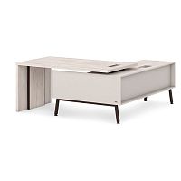 Стол руководителя с опорной тумбой T-116л/пр Lavana Supreme