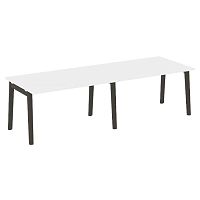 Стол переговорный (2 столешницы), опоры - массив дерева ONIX WOOD