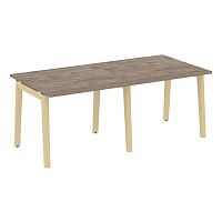 Стол переговорный (2 столешницы), опоры - массив дерева ONIX WOOD