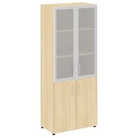 Шкаф высокий широкий со стеклом в раме LT-ST 1.2R YALTA