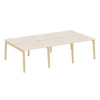 Рабочая станция, опоры - массив дерева глубиной 1635 мм ONIX WOOD