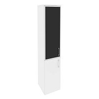 Шкаф со стеклом лакобель black в раме л/пр ONIX O.SU-1.2R/L Black, O.SU-1.2R/R Black