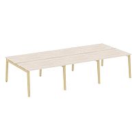 Рабочая станция, опоры - массив дерева глубиной 1635 мм ОНИКС ВУД / ONIX WOOD