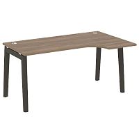 Стол эргономичный л/пр, опоры - массив дерева длиной 1580 мм ONIX WOOD