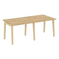 Стол переговорный (2 столешницы), опоры - массив дерева ONIX WOOD