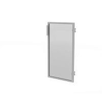 Дверь стеклянная тонированная в алюминиевой рамме МСМ11 Л/П Реноме Люкс