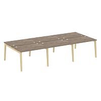 Рабочая станция, опоры - массив дерева глубиной 1635 мм ОНИКС ВУД / ONIX WOOD