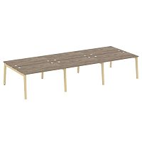 Рабочая станция, опоры - массив дерева глубиной 1635 мм ONIX WOOD