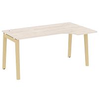 Стол эргономичный л/пр, опоры - массив дерева длиной 1580 мм ONIX WOOD