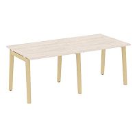 Стол переговорный (2 столешницы), опоры - массив дерева ONIX WOOD