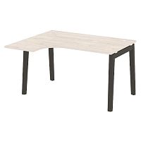 Стол эргономичный л/пр, опоры - массив дерева длиной 1380 мм ONIX WOOD