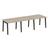 Стол переговорный (3 столешницы), опоры - массив дерева ONIX WOOD