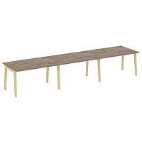 Стол переговорный (3 столешницы), опоры - массив дерева ONIX WOOD