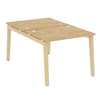 Рабочая станция, опоры - массив дерева глубиной 1635 мм ONIX WOOD