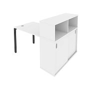 Стол письменный с опорным шкафом-купе METAL SYSTEM