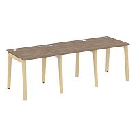 Рабочая станция, опоры - массив дерева глубиной 800 мм ONIX WOOD