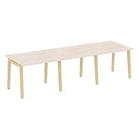 Стол переговорный (3 столешницы), опоры - массив дерева ONIX WOOD