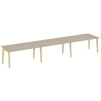 Стол переговорный (3 столешницы), опоры - массив дерева ONIX WOOD