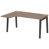 Стол эргономичный л/пр, опоры - массив дерева длиной 1580 мм ONIX WOOD