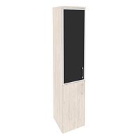 Шкаф со стеклом лакобель black в раме л/пр ONIX O.SU-1.2R/L Black, O.SU-1.2R/R Black