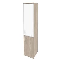 Шкаф со стеклом лакобель white в раме л/пр ONIX O.SU-1.2R/L White, O.SU-1.2R/R White