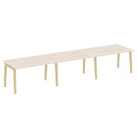 Стол переговорный (3 столешницы), опоры - массив дерева ONIX WOOD