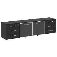 Тумба модульная со стеклом в раме LT-TS 4.2 Black ЯЛТА / YALTA
