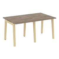 Стол переговорный (2 столешницы), опоры - массив дерева ONIX WOOD