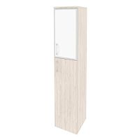 Шкаф со стеклом лакобель white в раме л/пр ОНИКС O.SU-1.7R/L White, O.SU-1.7R/R White