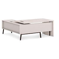 Стол руководителя с опорной тумбой T-117л/пр ЛАВА / LAVANA Supreme