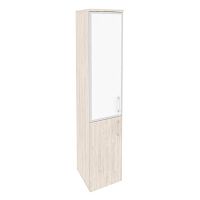 Шкаф со стеклом лакобель white в раме л/пр ONIX O.SU-1.2R/L White, O.SU-1.2R/R White