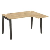 Стол эргономичный л/пр, опоры - массив дерева длиной 1380 мм ONIX WOOD