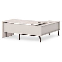Стол руководителя с опорной тумбой T-119л/пр Lavana Supreme