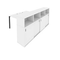 Рабочая станция с опорным шкафом-купе METAL SYSTEM