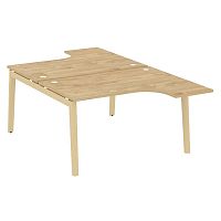 Рабочая станция, опоры - массив дерева глубиной 2395 мм ОНИКС ВУД / ONIX WOOD OW.D.SA-3, OW.D.SA-4