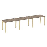 Рабочая станция, опоры - массив дерева глубиной 720 мм ОНИКС ВУД / ONIX WOOD