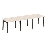 Стол переговорный (3 столешницы), опоры - массив дерева ONIX WOOD