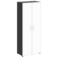 Шкаф высокий широкий со стеклом в раме LT-ST 1.10R White ЯЛТА / YALTA