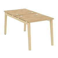 Рабочая станция, опоры - массив дерева глубиной 1635 мм ONIX WOOD