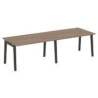 Стол переговорный (2 столешницы), опоры - массив дерева ONIX WOOD
