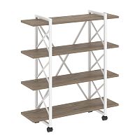 Стеллаж на колесных опорах, 4 полки VR.L-MST.K-4.8V ЛОФТ / LOFT