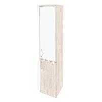 Шкаф со стеклом лакобель white в раме л/пр ОНИКС O.SU-1.2R/L White, O.SU-1.2R/R White