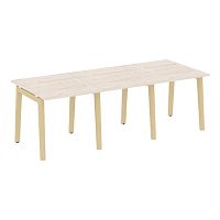 Стол переговорный (3 столешницы), опоры - массив дерева ONIX WOOD