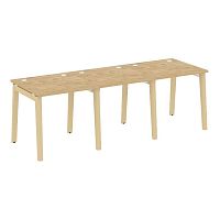 Рабочая станция, опоры - массив дерева глубиной 800 мм ONIX WOOD