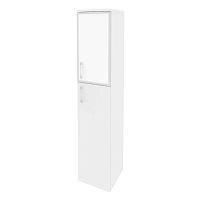 Шкаф со стеклом лакобель white в раме л/пр ОНИКС O.SU-1.7R/L White, O.SU-1.7R/R White